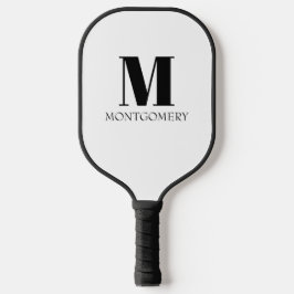 Monogram Naam Vet Zwart Pickleball Paddle