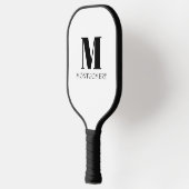 Monogram Naam Vet Zwart Pickleball Paddle (Links)