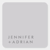 monogram, naam, vierkante sticker (Voorkant)