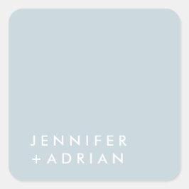 monogram, naam, vierkante sticker