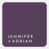 monogram, naam, vierkante sticker (Voorkant)