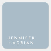 monogram, naam, vierkante sticker (Voorkant)