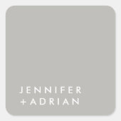 monogram, naam, vierkante sticker (Voorkant)