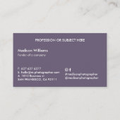 monogram, naam, visitekaartje (Achterkant)