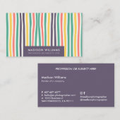 monogram, naam, visitekaartje (Voorkant / Achterkant)