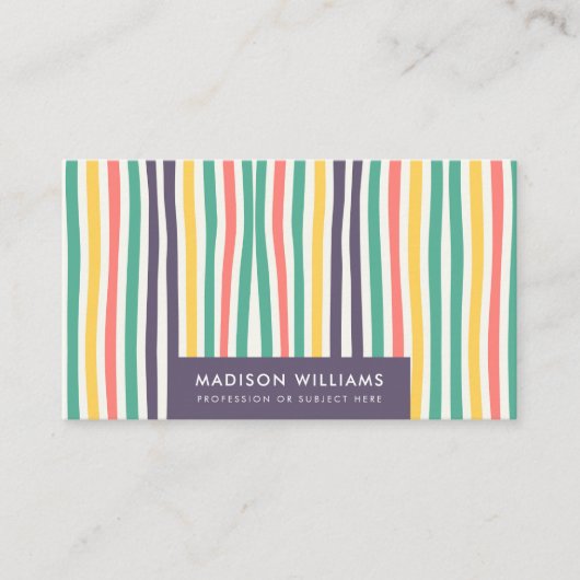 monogram, naam, visitekaartje (Voorkant)