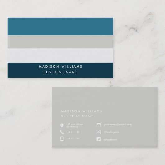 monogram, naam, visitekaartje (Voorkant / Achterkant)