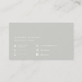 monogram, naam, visitekaartje (Achterkant)