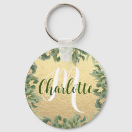 Monogram Naam voor nichtje kerstcadeau van tante Sleutelhanger