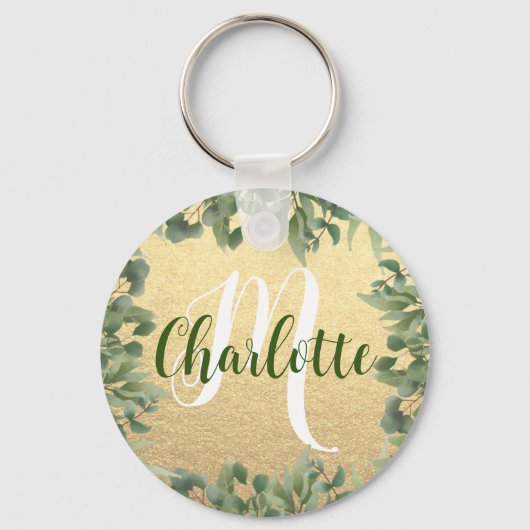 Monogram Naam voor nichtje kerstcadeau van tante Sleutelhanger (Voorkant)