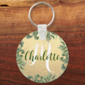 Monogram Naam voor nichtje kerstcadeau van tante Sleutelhanger (Voorkant)