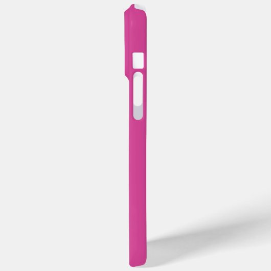 Monogram naam Vrouwelijk Solid Pink Case-Mate iPhone Case (Achterkant / Links)