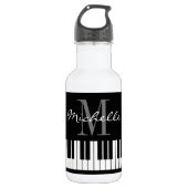 Monogram naam waterflesje waterfles  (Voorkant)