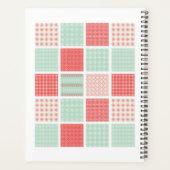 Monogram Naam Waterverf Patroon 2025 Planner (Achterkant)