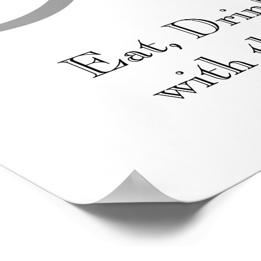 Monogram naam Weddenschappen Afvangtekens Poster (Hoek)