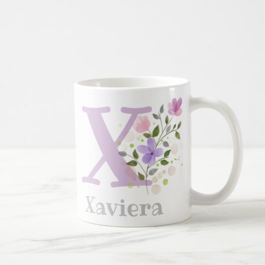 Monogram & naam Xaviera Koffiemok (Rechts)
