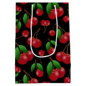 monogram naam zoete zomertijdkersen gepatenteerd medium cadeauzakje (Achterkant)