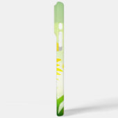 Monogram Naam Zonnebloemen Geel Groen Bloem Case-Mate iPhone Case (Achterkant / Links)