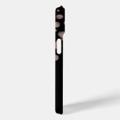 Monogram Naam Zwart Blush Roze Gouden Cirkels Case-Mate iPhone Case (Achterkant / Rechts)