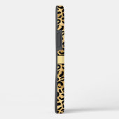 Monogram Naam Zwart Goud Luipaardprint Jachtluipaa Case-Mate iPhone Case (Achterkant / Rechts)