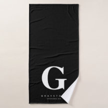 Monogram Naam Zwart & Wit Chic