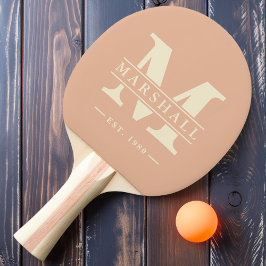 Monogram & naamoverlay Zoete perzik Tafeltennisbatje