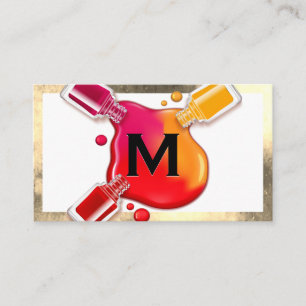 Monogram   Nagellak Gieten Visitekaartje