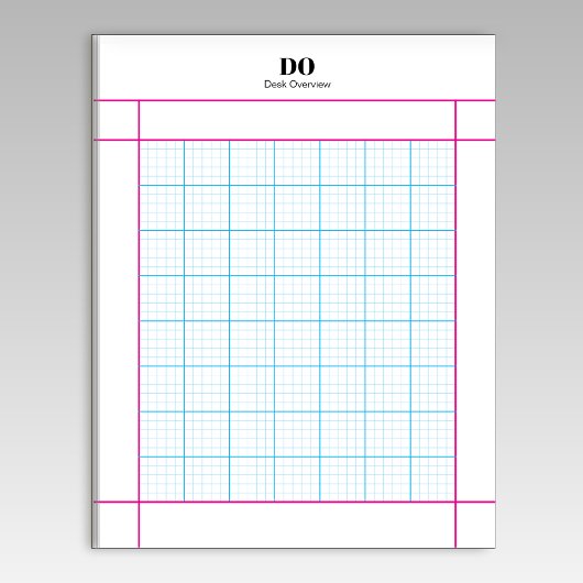 Monogram Name 5x5 Engineering Paper Notepad Notitieblok