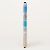 Monogram Name Island Beach Ocean Waves Clouds Case-Mate iPhone Case (Achterkant / rechts)