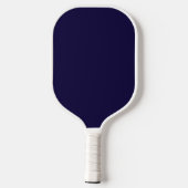 Monogram Name Modern Stylish Navy Blue White Pickleball Paddle (Achterkant)