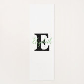 Monogram name on watercolor Flowers in pastels Yogamat (Achterkant)