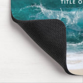 Monogram Name Script Beach Ocean Modern Muismat (Hoek)