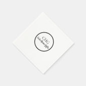 Monogram Name Shop Zakelijk Servet (Hoek)