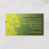 Monogram  narcissen visitekaartje (Achterkant)