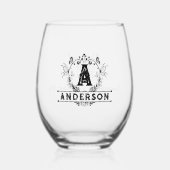 Monogram "Nationale Wijndag" Wijnglas Zonder Voet (Achterkant)