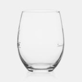 Monogram "Nationale Wijndag" Wijnglas Zonder Voet (Rechts)