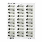 Monogram Natuur Stempel | Aangepast Adreslabel Etiket (Full Sheet)