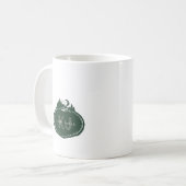 Monogram Natuur Stempel | Aangepaste Naam Koffiemok (Voorkant links)