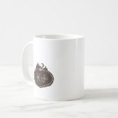 Monogram Natuur Stempel | Aangepaste Naam Koffiemok (Voorkant links)
