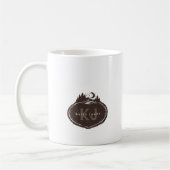 Monogram Natuur Stempel | Aangepaste Naam Koffiemok (Links)