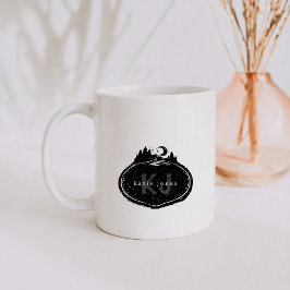 Monogram Natuur Stempel | Aangepaste Naam Koffiemok