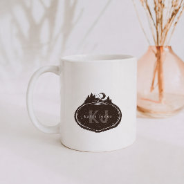 Monogram Natuur Stempel | Aangepaste Naam Koffiemok