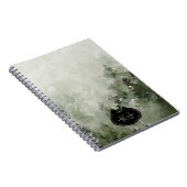 Monogram Natuur Stempel | Naam op Maat Notitieboek (Rechterzijde)