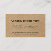 Monogram / Natuurlijk Visitekaartje (Achterkant)