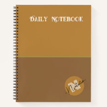 Monogram natuurlijke houtkleur Minimale bruine sch