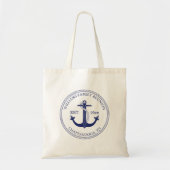 Monogram Nautical Anchor Family Reunion Tote Bag (Voorkant)