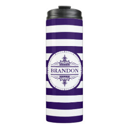 Monogram Nautical Classic Navy Thermal Tumbler Thermosbeker