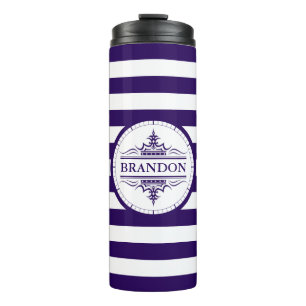Monogram Nautical Classic Navy Thermal Tumbler Thermosbeker