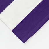 Monogram Nautical Elegant Navy Blue Fleece Blanket Deken (Hoek)