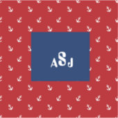 Monogram Nautical Vinyl Custom Cut Sticker (Voorkant)